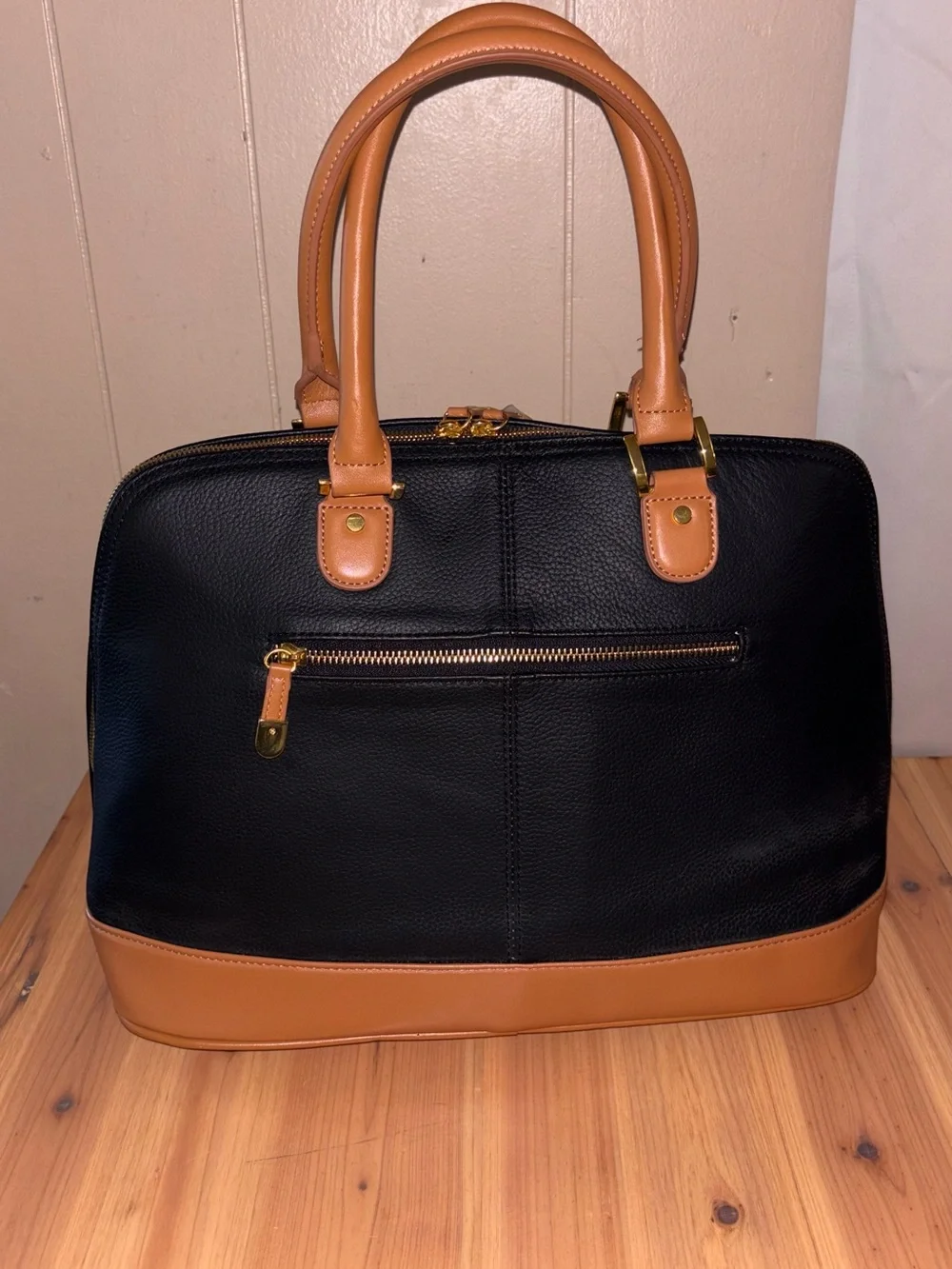 Joy & Iman Leather Large Tote/Handbag